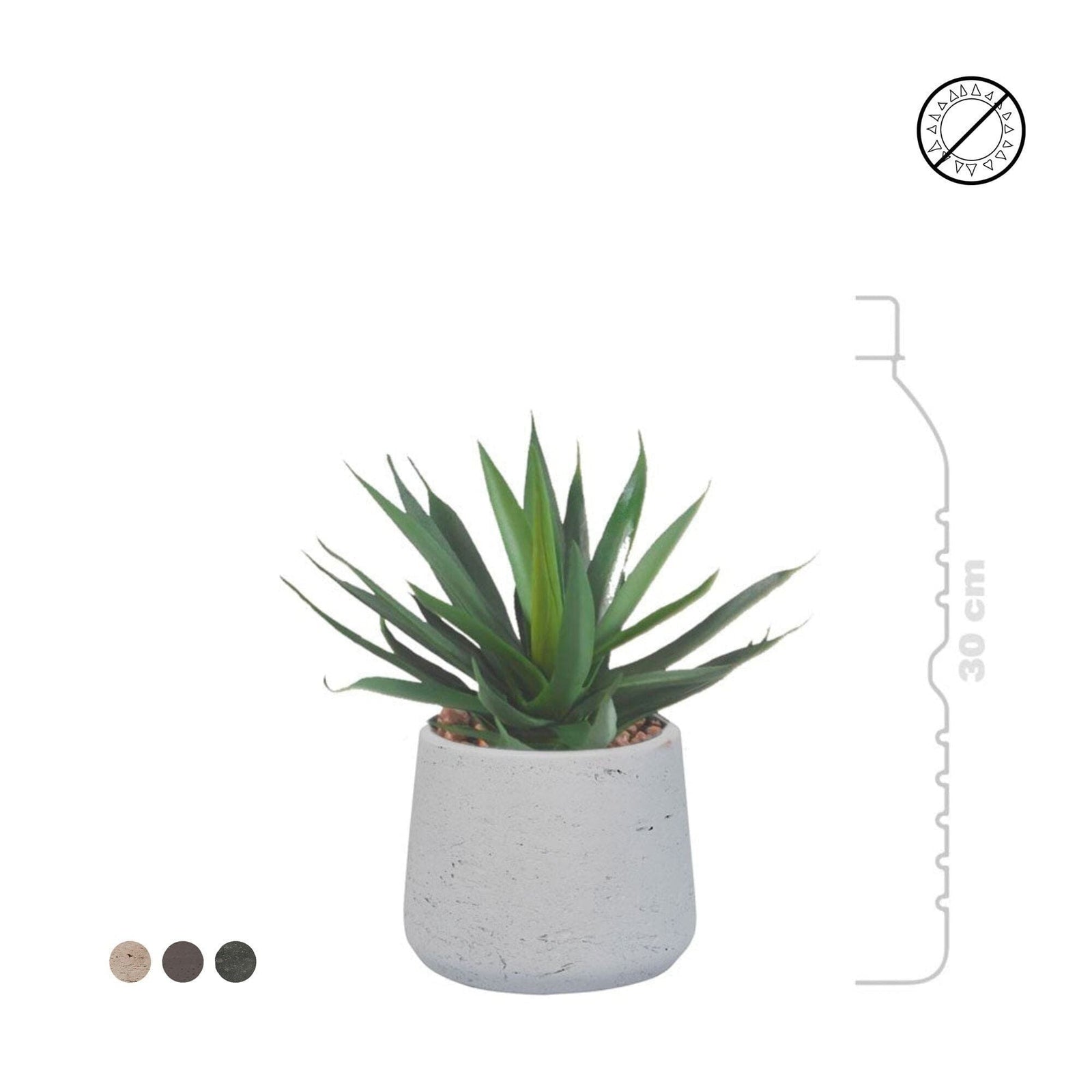 Agave Rough patt S14 PLANTES ARTIFICIELLES 