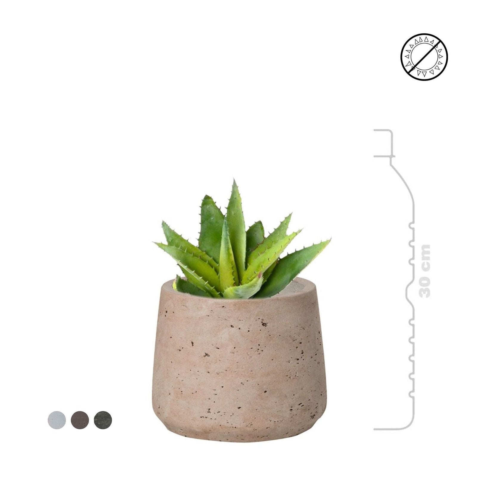 Aloevera Rough patt S14 PLANTES ARTIFICIELLES 