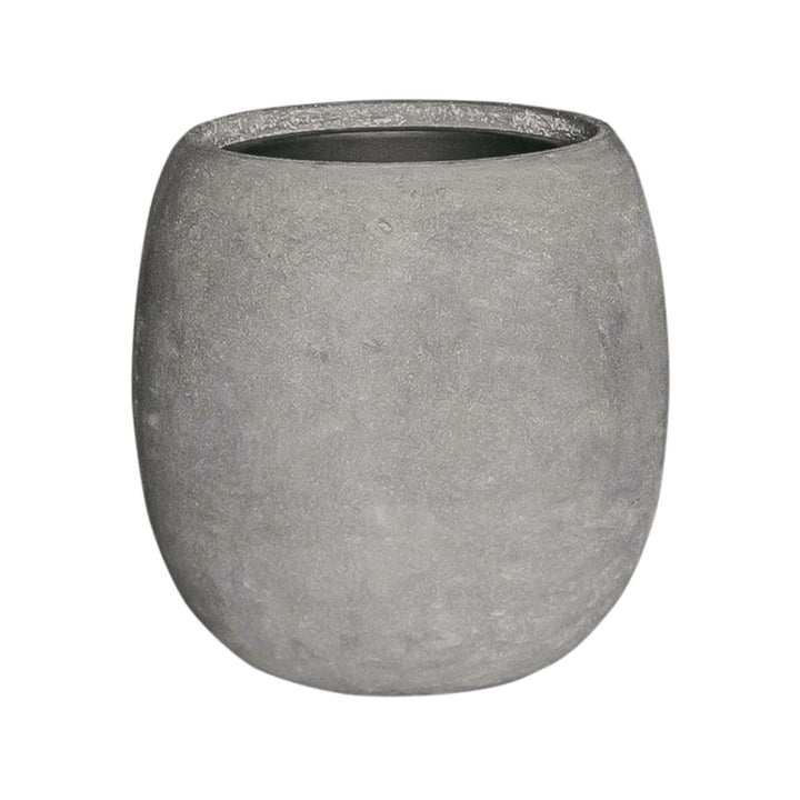 Pot polystone gris